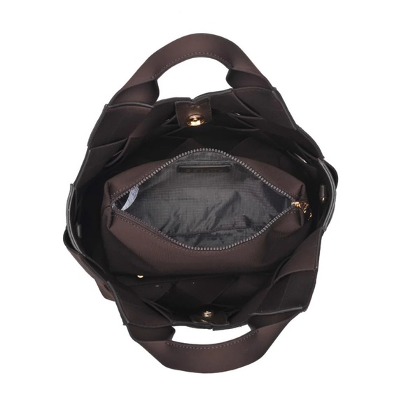 Sol and Selene “Resilience” Woven Neoprene Bag - Brown - NWT - Picture 3 of 9